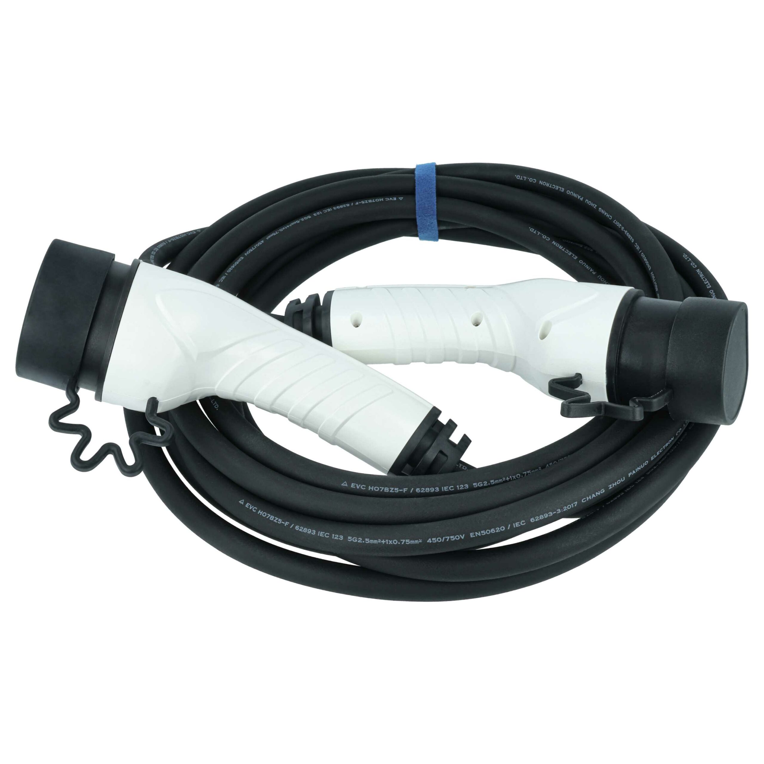 Cabo de Carregamento para Carro Elétrico vhbw - Tipo 2 para Tipo 2, Trifásico, 16 A, 11 kW, 7 m - Image 2