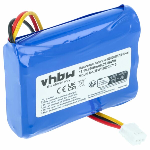 Bateria vhbw para Moneual 2600mAh, 11.1V, Li-Ion (substitui 12J001609)
