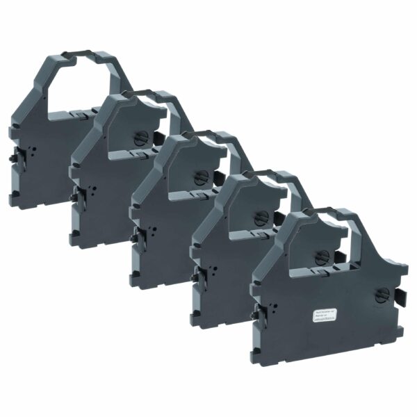 Pack de 5 Fitas de Tinta vhbw compatível com Star Micronics Gr. 691 para Impressoras Matriciais ESCOM - Preto