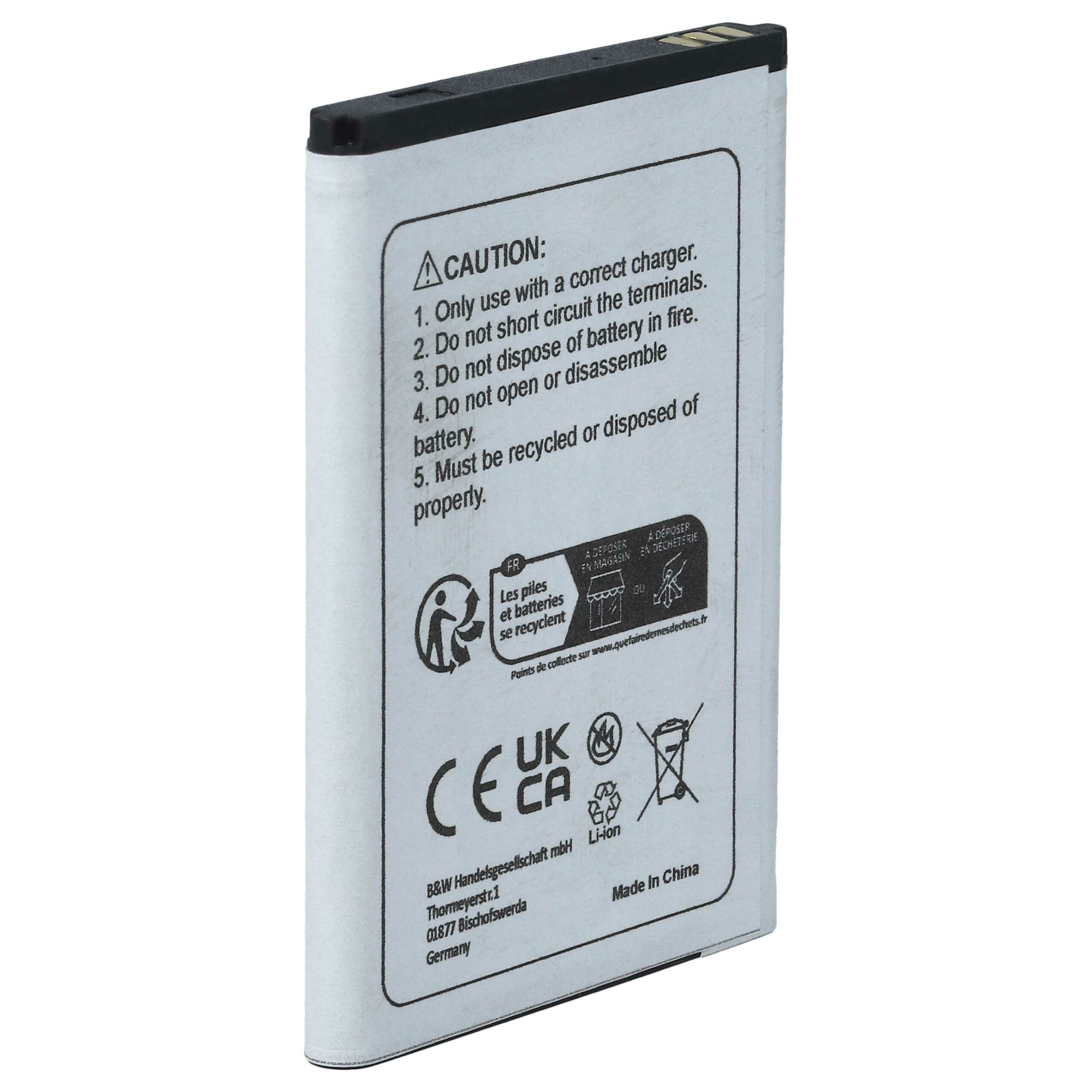 Bateria para Telemóvel vhbw substitui Acer BAT-311 1400 mAh 3.7 V Li-Ion - Image 2