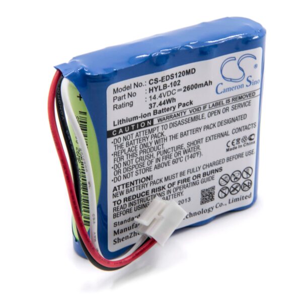 Bateria vhbw para Equipamentos Médicos Edan HYLB-102, TWSLB-005 - 2600 mAh 14.4 V Li-Ion