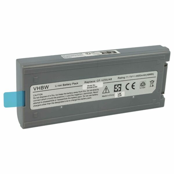 Bateria vhbw para Panasonic CFVZSU48, CF-VZSU48U, CF-VZSU48, CF-VZSU28 - 4400 mAh 10.65 V Li-Ion