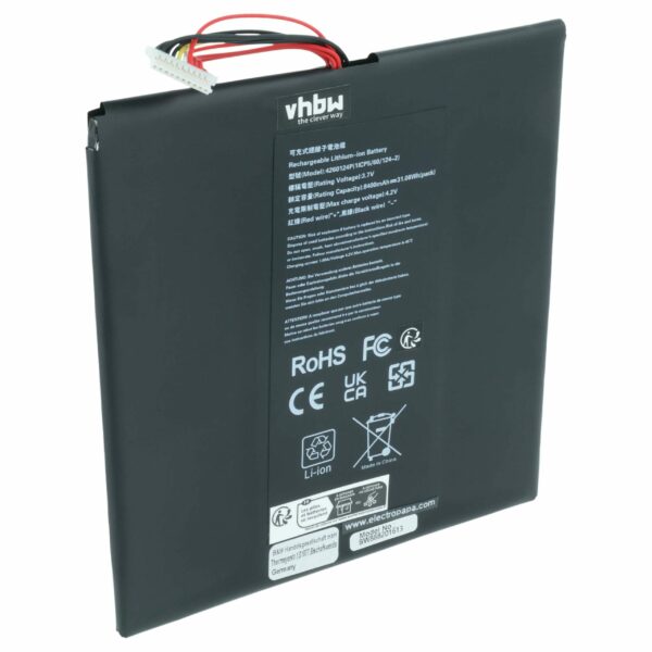 Bateria para Portátil Acer KT.0020Q.001 vhbw - 8300 mAh 3.7 V Li-polymer