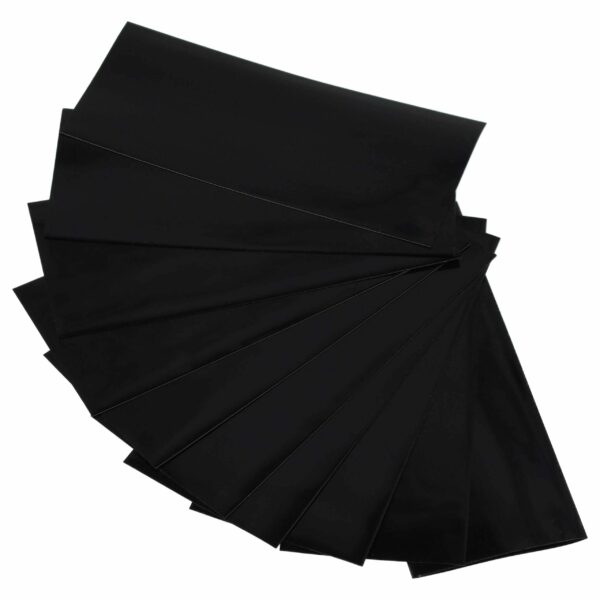 10x Tubagens Termorretrátil para Células de Bateria 18650 - Preto