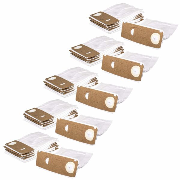 Pack 50 Sacos para Aspirador vhbw compatível com Menalux 6971P e Vorwerk - Microfibra