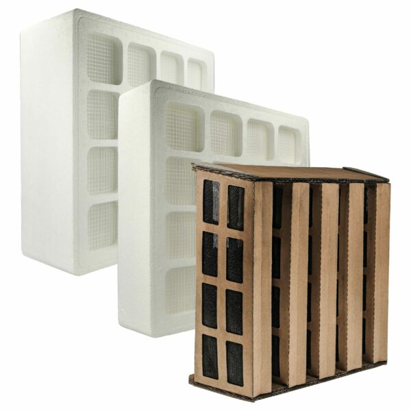 Conjunto de 3 Filtros vhbw para Purificadores IQAir (102181000, 102101000, Premax F8 S, 102141400, V5-Cell)