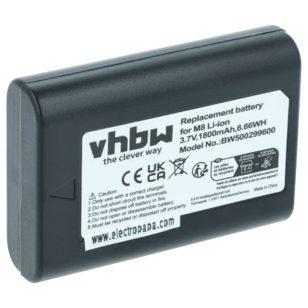 Bateria vhbw para Leica M8, M9 (1800mAh, 3.7V, Li-Ion)