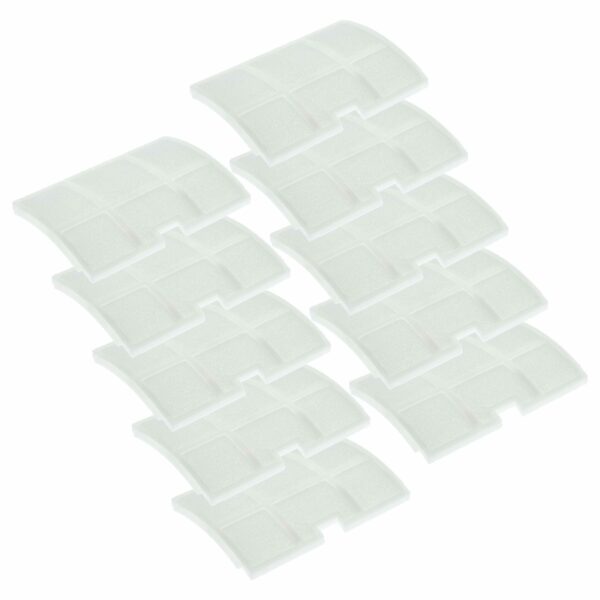 10x Filtro de Escape vhbw para Aspiradores Sebo (Substitui Sebo 5143)