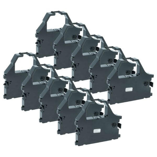 10x Fita de Tinta vhbw para ESCOM e Star Micronics Gr. 691 - Preto