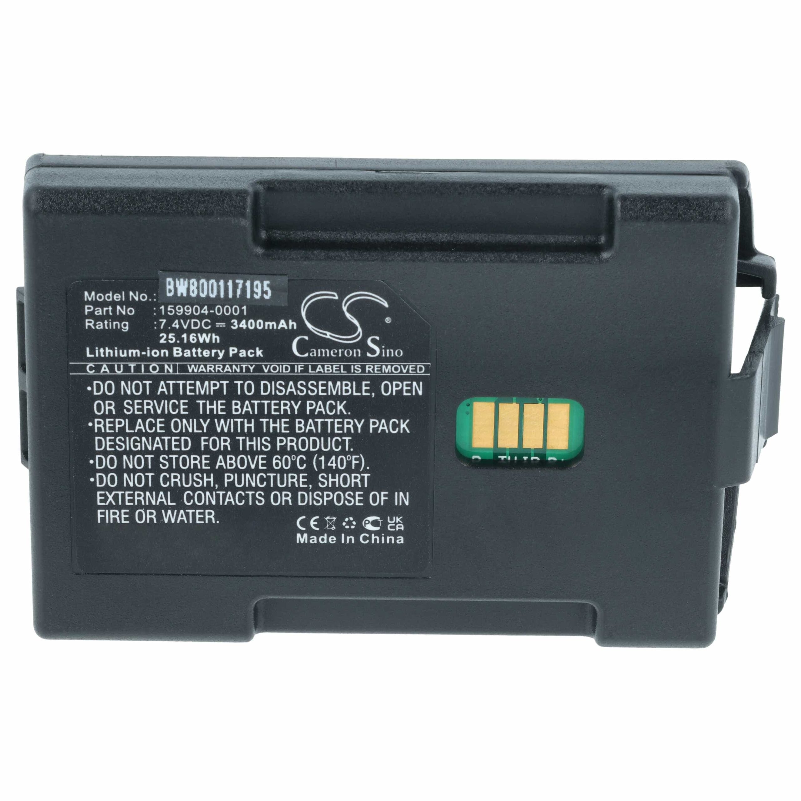 Pack 5x Baterias vhbw para Scanner Portátil LXE Barcode - 3400 mAh 7.4 V - Image 3