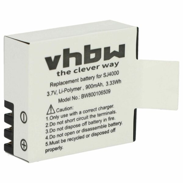 Bateria vhbw PG1050 para Câmaras de Vídeo - 900 mAh 3.7 V Li-polímero