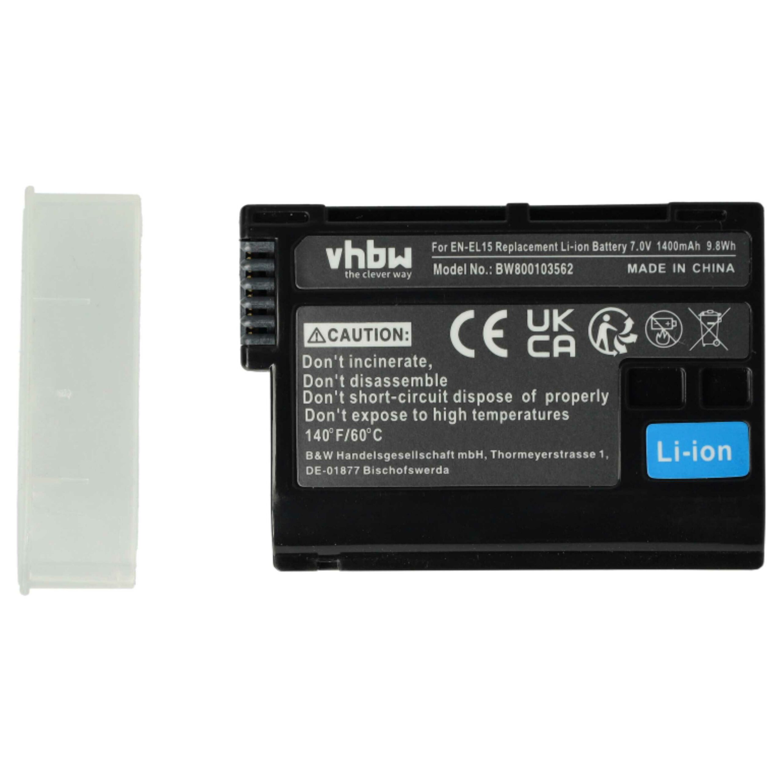 2x Baterias vhbw para Nikon EN-EL15, EN-EL15c - 1400mAh, 7V - Image 3
