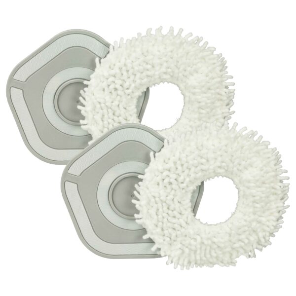Conjunto de Panos de Limpeza (2 Peças) para Dreame, Xiaomi W10 e Robôs Aspiradores - Microfibra