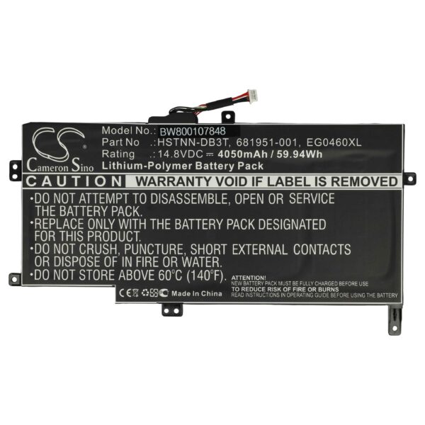 Bateria vhbw para portátil HP Envy 6 / Sleekbook - 4050 mAh, 14.8 V