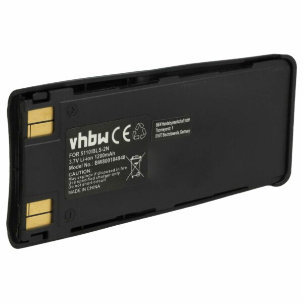 Bateria vhbw para Nokia BLS-4, BMS-2S, BLS-2, BLS-2N, BPS-2 - 1150 mAh 3.7 V Li-Ion