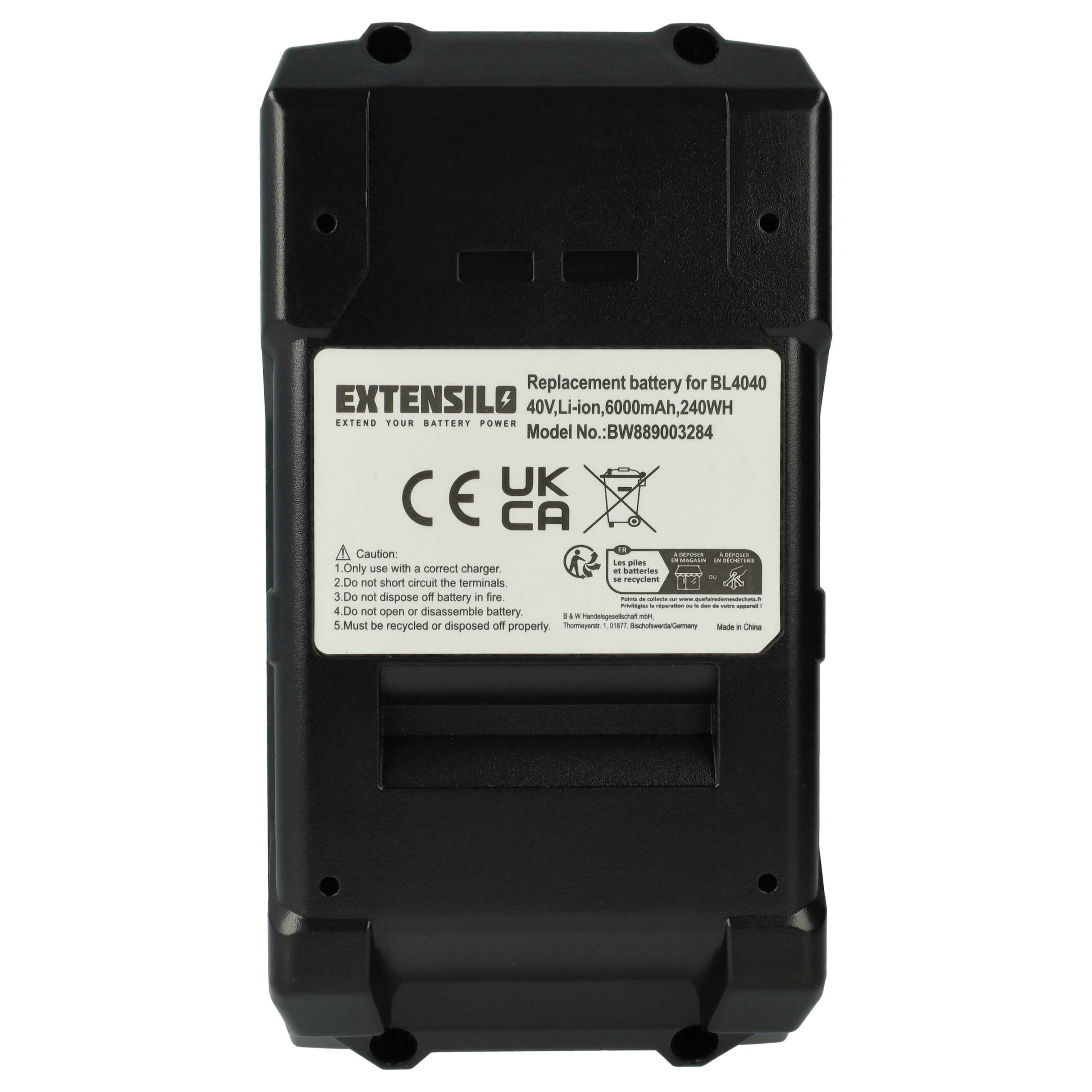 Bateria vhbw 40 V 6000 mAh para Makita BL4020, BL4025, BL4040, BL4050F e 191L29-0 - Image 3