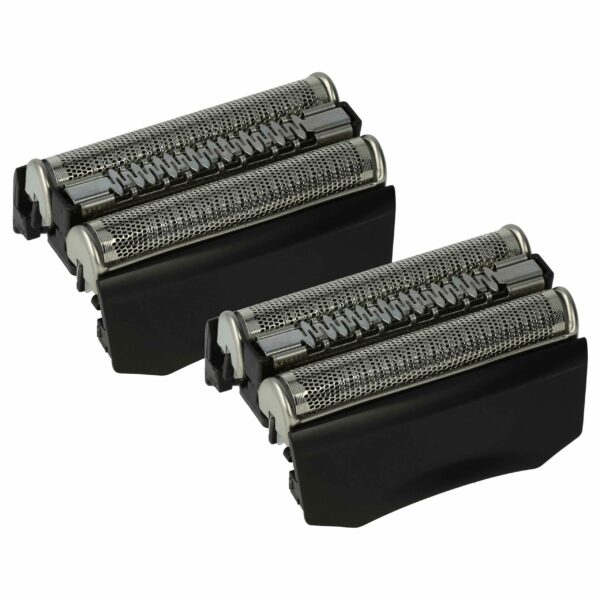 2x Cabeças de Corte para Máquina de Barbear Braun 70B, 70S - vhbw, Preto