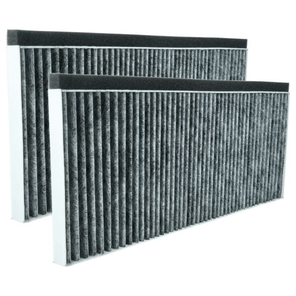 2x Filtro de Carvão Ativado Compatível com Bosch 11008080 para Coifa - 45,5 x 20,0 x 2,3 cm