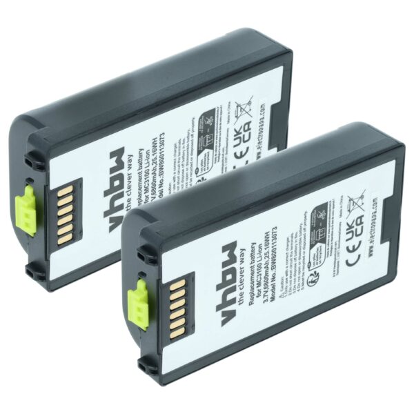 Bateria vhbw para Symbol BTRY-MC31KAB02-50 - 6800 mAh 3.7 V (Pack 2x)