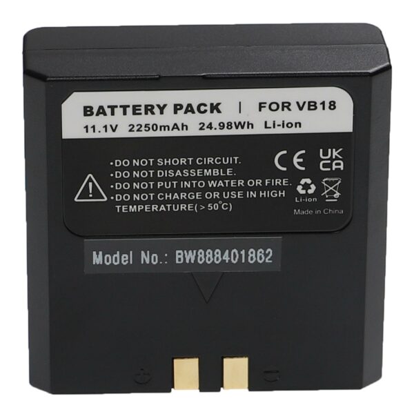 Bateria vhbw para Flash Godox/Flashpoint - 2250 mAh 11.1V Li-Ion