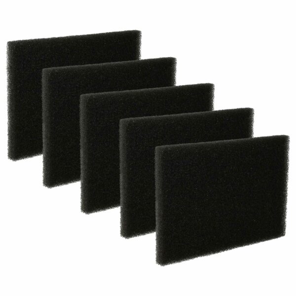 Pack 5 Filtros de Espuma vhbw para Aspirador Privileg - 12 x 8 cm