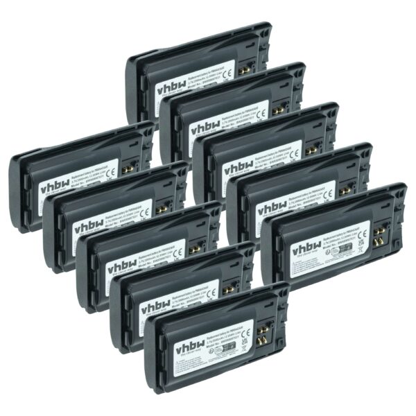 Bateria vhbw para rádio Motorola PMLN6394A / XT420 / XT460 - 3500 mAh 3.7 V (10 unidades)