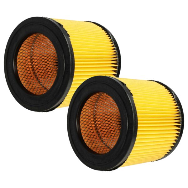 2x Filtro de Cartucho de Substituição vhbw para Aspirador Topcraft K704F, K707F, R 693 - Laranja