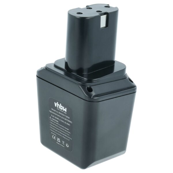 Bateria de Substituição para Ferramentas Bosch 2607300002 - 3000 mAh, 9.6V, NiMH vhbw