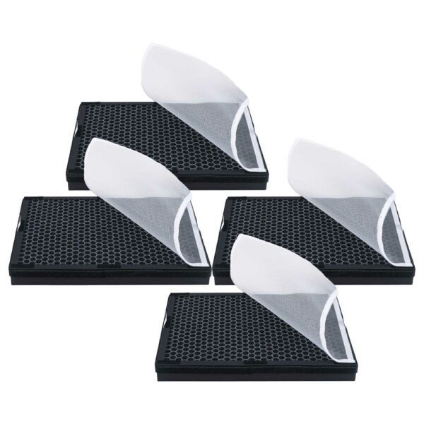 4x Filtro vhbw para Purificador de Ar Rowenta XD6220F0 - Carvão Ativo + Allergy+