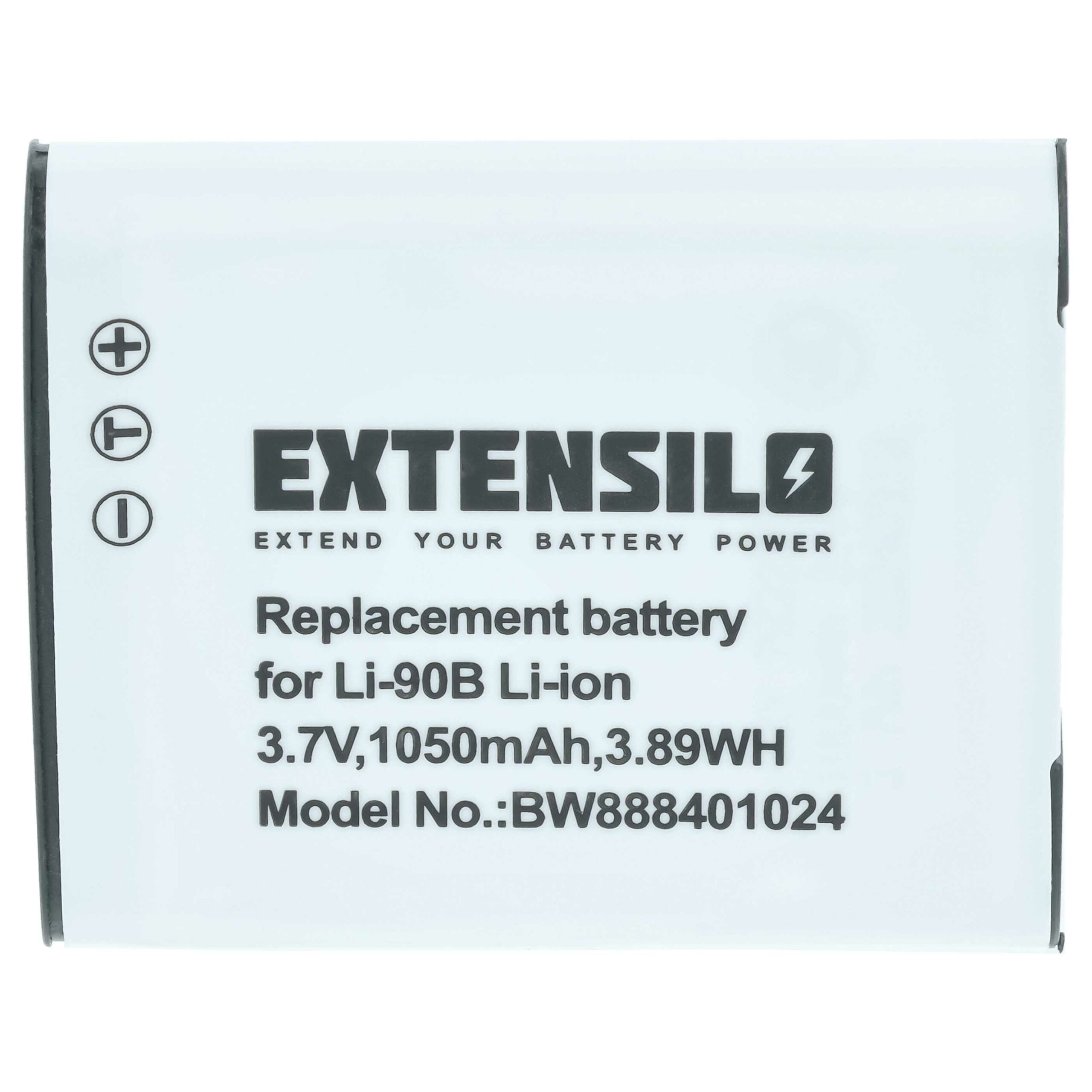 3 Baterias de Substituição Olympus Li-92B, Li-90B - 1050mAh, 3.7V, Li-Ion EXTENSILO - Image 3