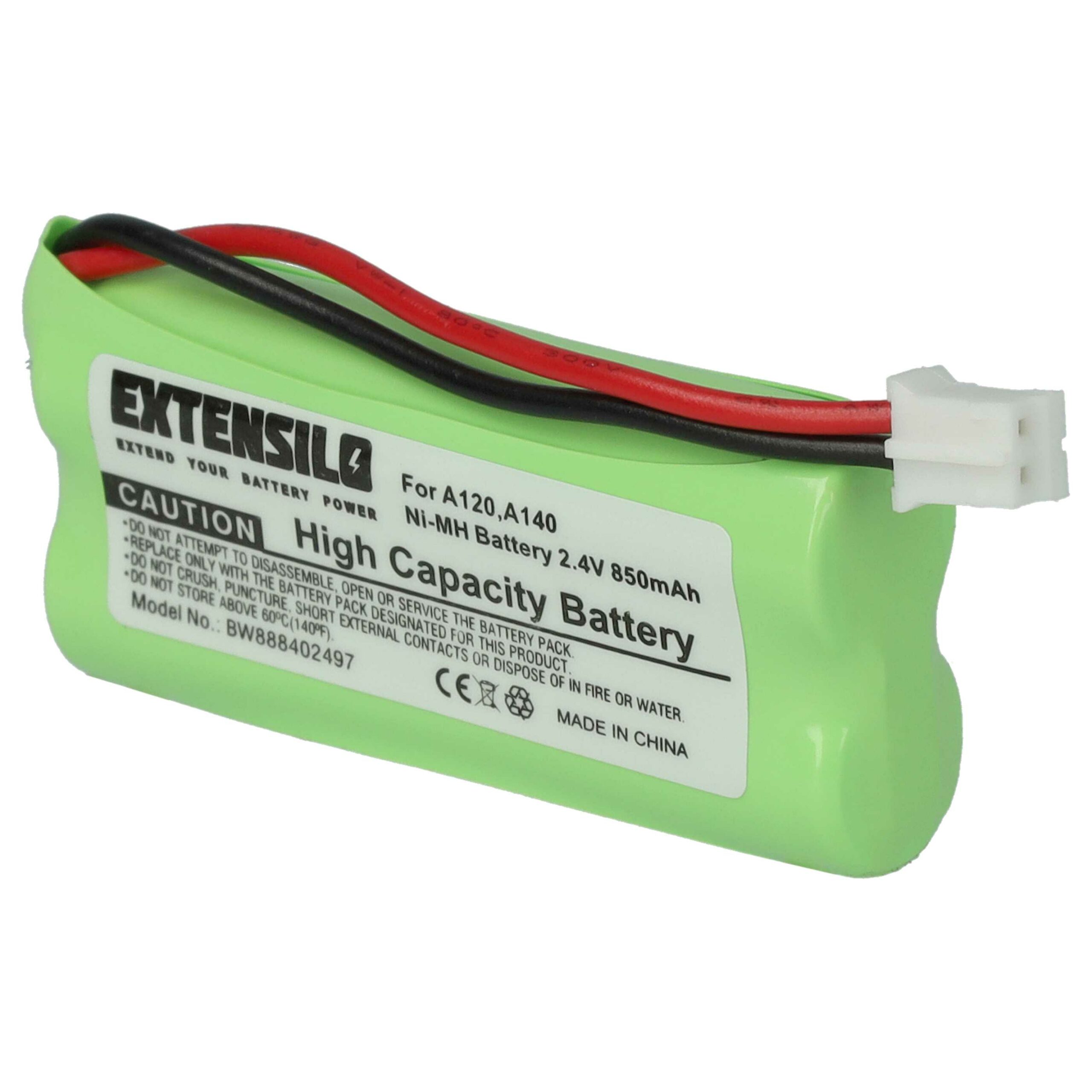 3x Bateria EXTENSILO para telefone fixo T-Com / Siemens / Universum - 850 mAh 2.4 V NiMH - Image 2