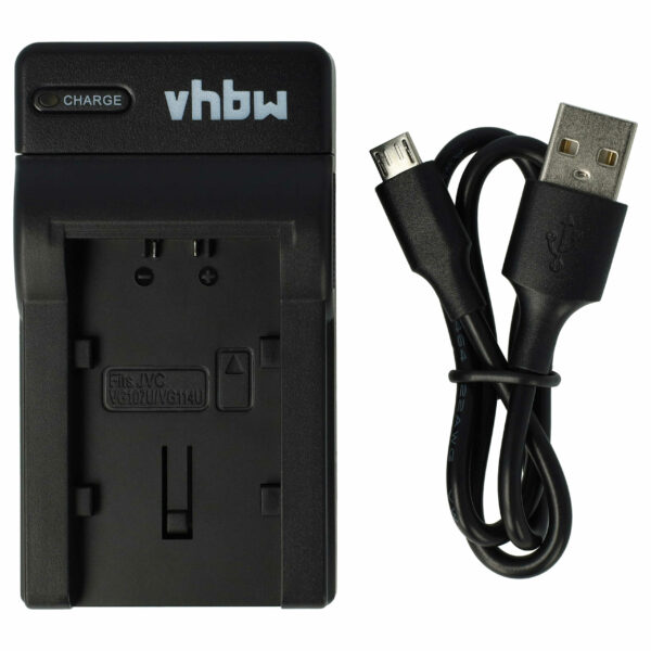 Carregador USB-C com Cabo para Câmara JVC EVERIO GZ-HD620 - vhbw