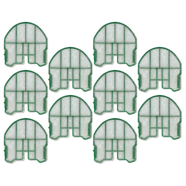 10x Filtro Motor para Aspirador Vorwerk Kobold VB 100, VB100 - 8,6 x 9,2 cm