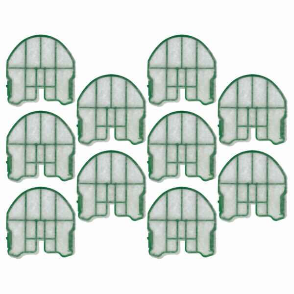 10x Filtro Motor para Aspirador Vorwerk Kobold VB 100, VB100 - 8,6 x 9,2 cm