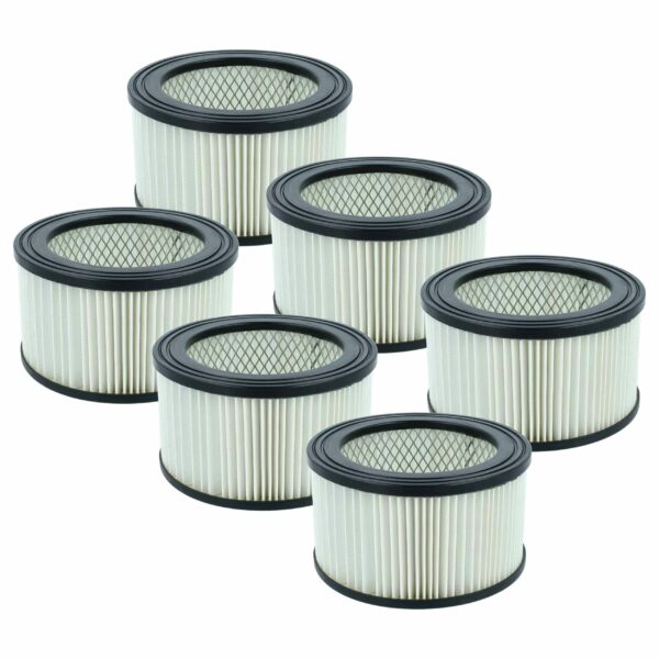 Pack 6x Filtros HEPA vhbw para Aspiradores PowerPlus Chimney Sweep (substitui Oxeo 760023)