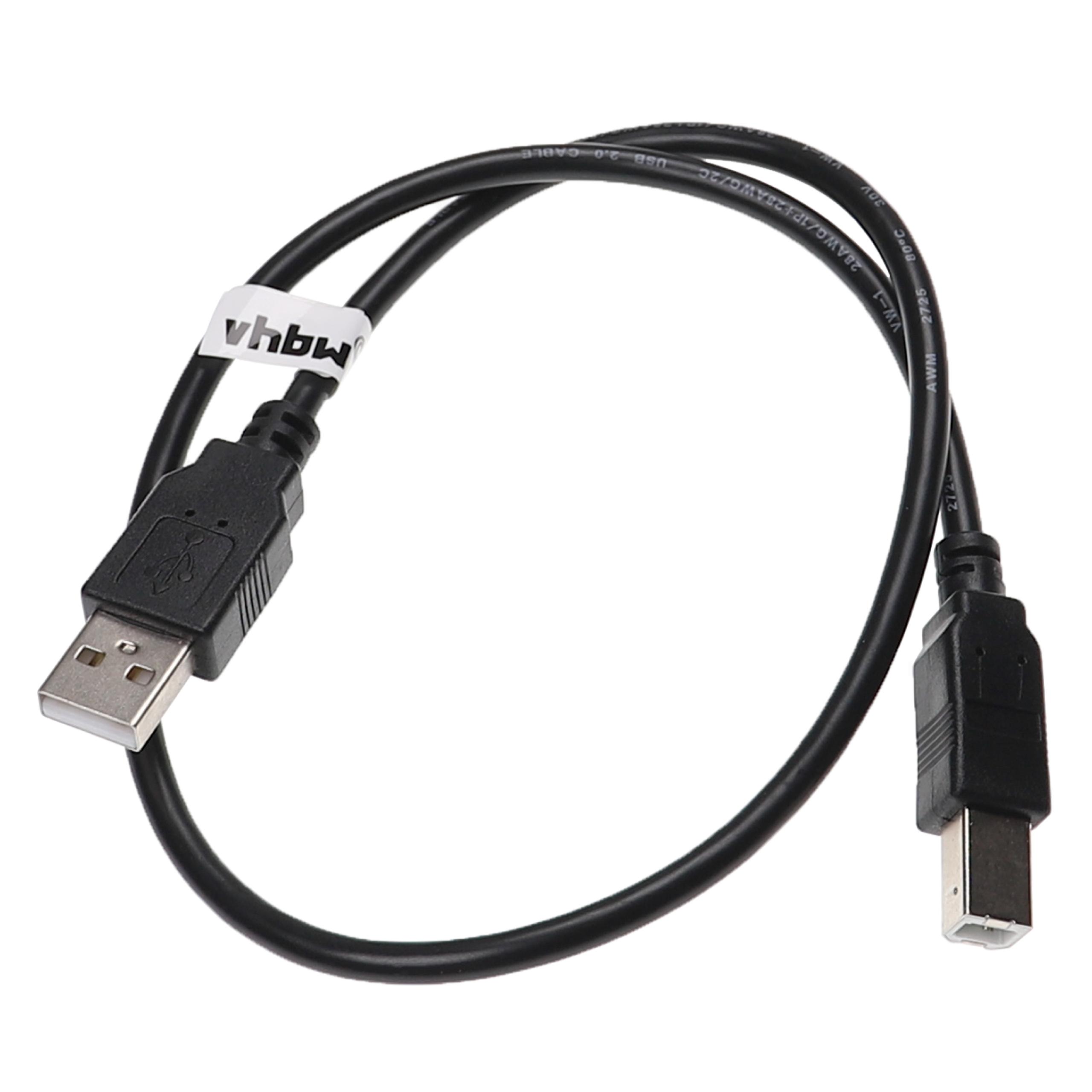 Cabo Adaptador USB A para USB B vhbw para Impressora, Scanner e Fax - 0.5m