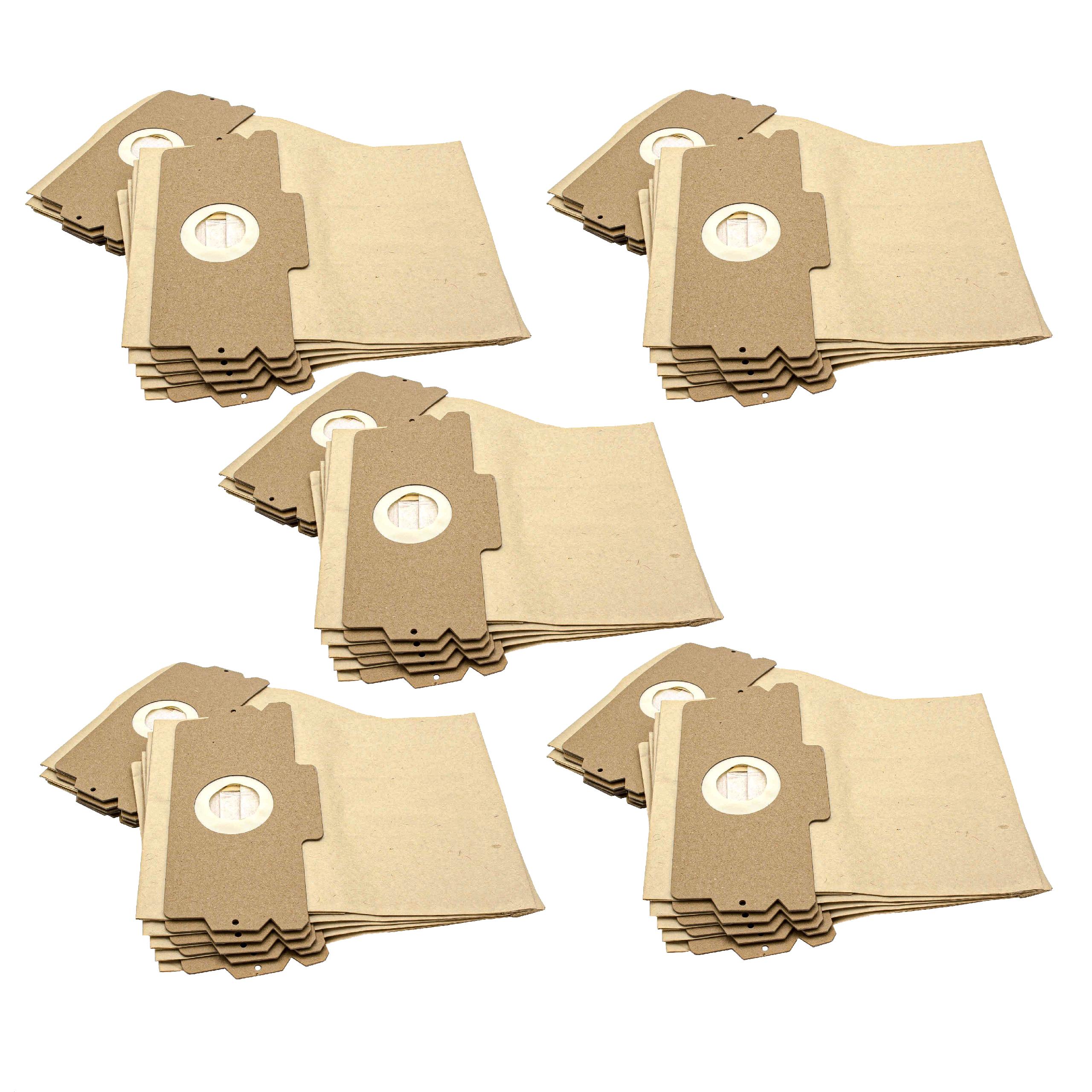 50x Sacos para Aspirador vhbw em Papel para AEG e Hanseatic