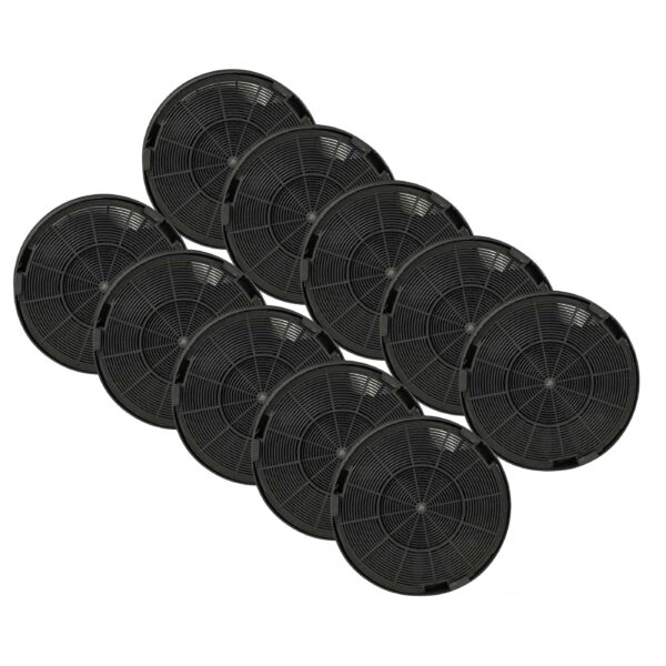 10x Filtro de Carvão Ativado Substituição para AEG EHFC62, EFF62 e Campainhas Bosch - 19,6 cm