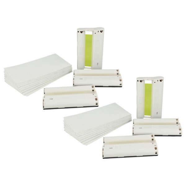 6x Cartuchos Compatíveis Canon 3115B001 para Impressora Fotográfica + 216 Folhas Papel Fotográfico
