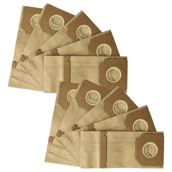 10x Filtro Turbo vhbw compatível com Lixadora Orbital Metabo 4007430425577 - Saco de Papel Duplo