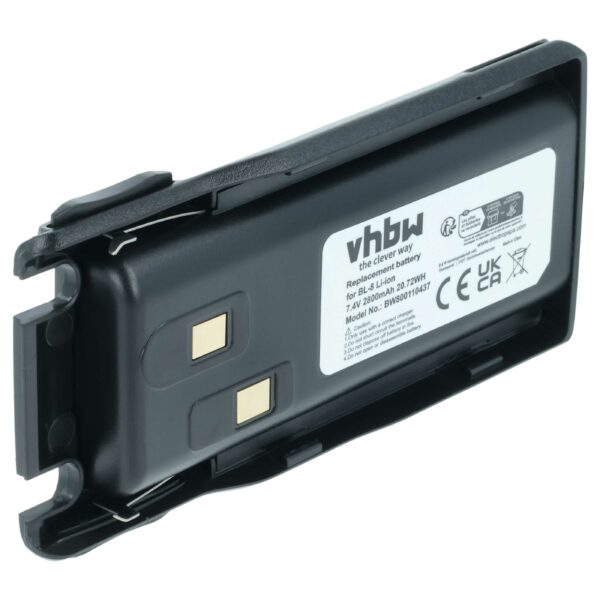 Bateria vhbw para Baofeng BL-8 - 2800 mAh 7.4 V Li-Ion