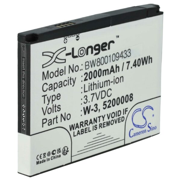 Bateria vhbw para Router Móvel Sierra / Netgear (2000 mAh, 3.7 V, Li-Ion)