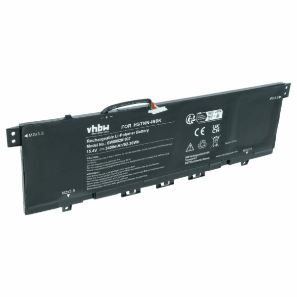 Bateria para Portátil HP HSTNN-IB8K, KC04XL - 3400 mAh 15.4 V Li-polymer