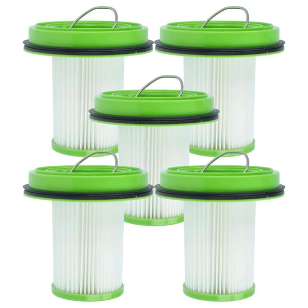 5x Filtros de Substituição vhbw para Aspirador Greenworks ASV-HF2-GW, Classe H13