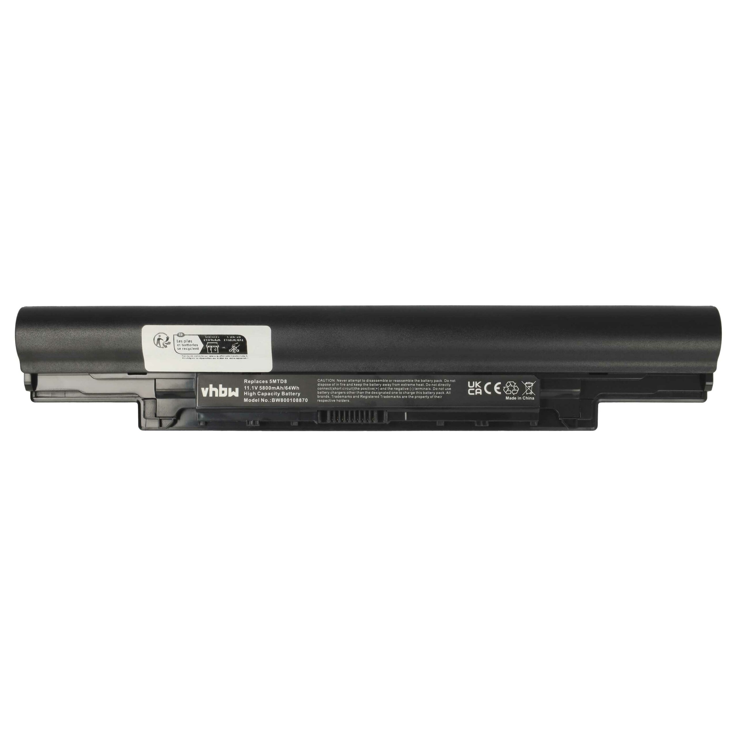 Bateria vhbw para Portátil Dell - 5800 mAh 11.1V Li-Ion - Image 3
