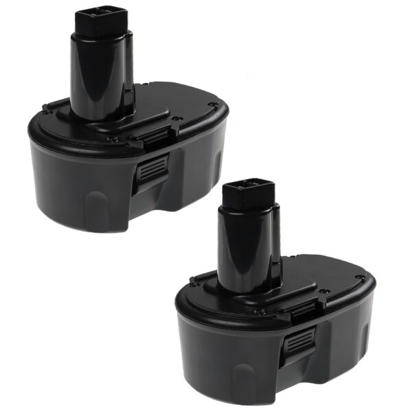 2x Bateria EXTENSILO para Dewalt DE9092, DE9091, DE9094, DC9091, DE9038 - 3300 mAh, 14.4V, NiMH