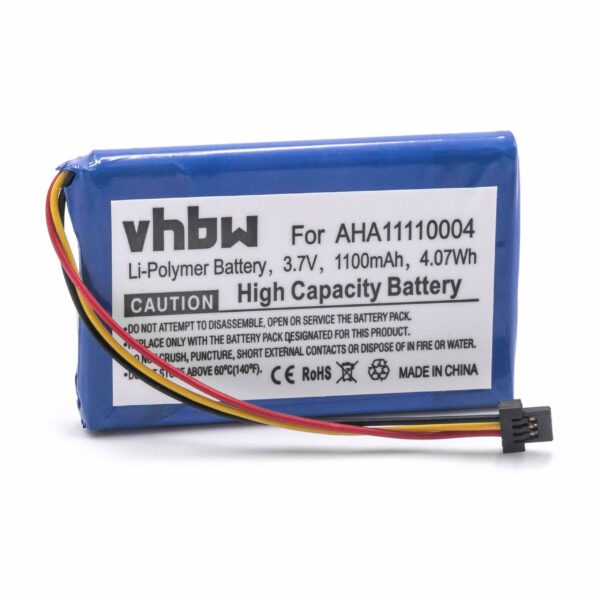 Bateria vhbw para TomTom GPS P5, P6 - 1100mAh, 3.7V, Substituição de AHA11110004