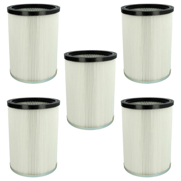 Pack 5x Filtro Cartuchos Kärcher 9.770-988.0, 6.907-038.0 para Aspiradores Kärcher, Branco