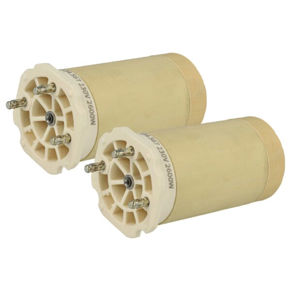 2x Elemento Aquecedor Cerâmico Substitui Leister 134.567 para Pistola de Solda de Ar Quente - vhbw