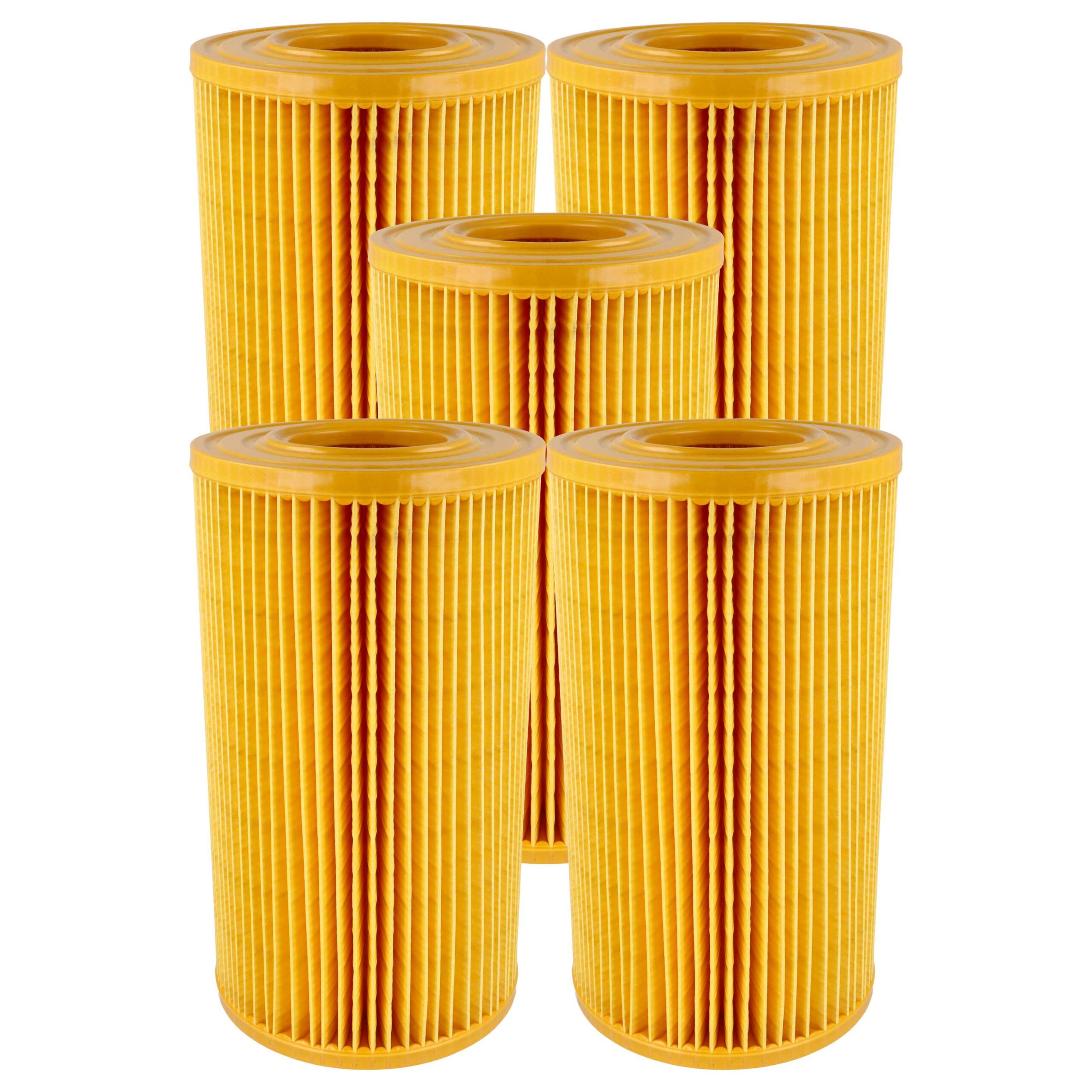 5x Filtro de Substituição para Aspirador Allaway VCF/211ALL - vhbw